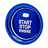 スカイベル(SKYBELL) エンジン スタート スターター ボタン カバー リング 2pセット マツダ cx-3 cx-4 cx-5 アテンザ 他 対応 (ブルー)