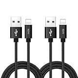 Rofi Lightningケーブルfor iPhone、[ 2pack ]ナイロン編みIphoneケーブル高速充電USBコードfor iPhone X 8 8 Plus 7 7 Plus 6s 6s Plus 6 6 Plus 5 5s 5 C Se Ipad Air Mini、iPod 2 FT