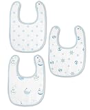 スワドルデザインズ (SwaddleDesigns) コットン モスリン ビブ ３枚セット (パステルブルー) [並行輸入品]