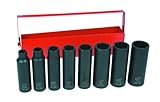 Ingersoll Rand SK3H8L 8 pc. 0.38 in. Drive SAE Deep Socket Set