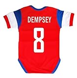 SSU Dempsey #8 USA Away Baby Suit/サッカー　アメリカ　アウェイ用　デンプシー　背番号8　ベビー向け (one size)