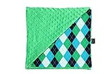 La Millou - Baby/Toddler Blanket - Cotton - Minky (28 x 32in) (Golf-Kelly Green) by La Millou