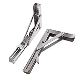 P Prettyia 2本セット　棚受け　ブラケット　おりたたみ 　棚支え　L型 　耐荷重59kg