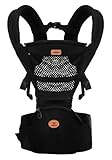 （レーチャミ）le charme 抱っこひも 新生児から使える抱っこ紐 簡単 対面抱っこもできる ベビーキャリア ブラック