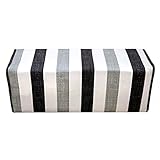 LVZAIXI 四角い枕ブラックストライプ枕クッションリムーバブルと洗濯可能なカスタムメイドのジャケットは収縮しない退色しない ( サイズ さいず : 16*70cm )