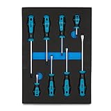 Capri Tools(カプリツールズ) 25000-SS8KMT Kontour ドライバーセット 整備士のトレイがつき 8本組
