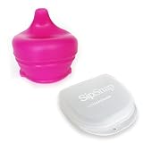 SipSnap こぼれないシリコンコップカバーTOT 1個+キャリーケース (ヒューシャー) [並行輸入品]
