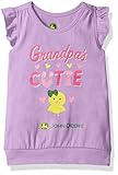 John Deere SHIRT ベビー・ガールズ カラー: パープル