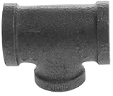 Aviditi 93735 1-Inch x 1/2-Inch x 1-Inch Black Fitting with Reducing Tee, (Pack of 5) by Aviditi