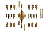YU-6 仏間用金具 仙徳(12枚蝶番付)　5分巾(セット)　1セット入