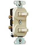 Pass & Seymour 690WG 15A 125V Piggyback Switch With Two Single Pole Switched, White by Pass & Seymou