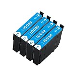 エプソン用IC50 ICC50 互換インク シアン 増量版 4本セット ICC50インク ICチップ残量表示検知機能付き IC50 50L互換 インク カートリッジ 対応機種：EP-301 EP-302 EP-702A EP-703A EP-704A EP-705A EP-774A EP-801A EP-802A EP-803A EP-803AW EP-804A EP-804AR など