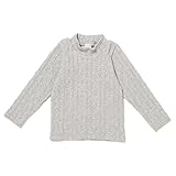 プティマイン（petit main） 柄編みハイネックTシャツ【トップG/120(005)】