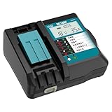 Abeden マキタ 充電器 DC18RF充電器 マキタ18V互換充電器 マキタ14.4V互換充電器 液晶パネル付き 充電メロディー 壁付け スマホ等充電用【USB充電ポート付き】マキタ14.4V~18Vバッテリーに適用 PSE認証済み