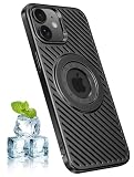 YUZOR iPhone 12 用 ケース MagSafe対応 スマホケース いPhone 12 冷却 放熱 メッシュ マット仕上げ 指紋防止 薄型軽量 6.1インチ (iPhone12 黒) BJ-12-hei