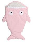 (トヨベイ)Toyobuy 子供用 シュラフ ベビー おくるみ サメの形 寝袋 ブランケット 赤ちゃん対応 ネグリジェ ボディスーツ マーメイド ブランケット 着る毛布 ピンク
