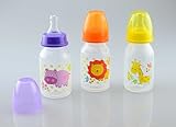 150ml or 250ml Baby Bottles Feeding Silicone Teat BPA Free 0months+ by First Steps