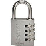 ABUS（アバス）:ABUS ナンバー可変式ステンレスシャックル南京錠 145IB-40 シルバー 145IB-40-SI 型式:145IB-40-SI