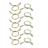 uxcell スプリングホースクランプ オートバイスクーターATV用 チューブファスナー 11mm内径 10個入り