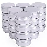 Chocople アルミ缶 アルミケース クリームケース 化粧品 小分け シルバー (50ml（24個）)