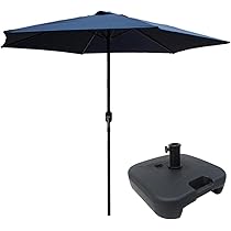 Amazon | WEIMALL ガーデンパラソル 270cm ベース付き パラソル