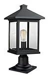 Z-Lite Portland 531PHBR-533PM Outdoor Pier Mount Light by Z-Lite