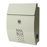 郵便ポスト 郵便受け メールボックス 壁掛け EUROデザイナーズポストベージュ マグネット開閉タイプ鍵付きMB5102T-KM-BEIGE-41