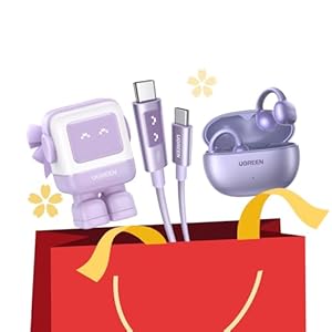 UGREEN UNO 65W 2C1A 急速充電器 100W ケーブル Bluetooth 5.4 イヤーカフ イヤホン 3点セット