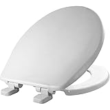 メイフェア180slow 000ソリッドプラスチックToilet Seat Featuring whisper-closeヒンジ、sta-tite、Elongated、ホワイト Round ホワイト 