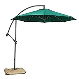 ハンギングパラソル2.5m グリーン ノーブランド品