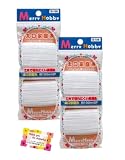 【ソーイングの必需品！ 丈夫で切れにくい木綿糸です】 太口家庭糸 摩擦に強い万能糸です 手芸 ハンドメイド 裁縫 縮みにくい 速乾性あり 白×白 白×黒 2種アソート 100mx2巻 【2個セット】