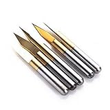 SHINA　 新品　5本入り 30° 彫刻 Vカッター 0.2mm CNC PCB フライスCNCドリルビット　カーバイド　収納便利