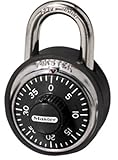 Master Lock 1500DCOV Black Dial Combination Padlock with Black Bumper by Master Lock