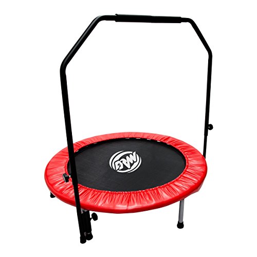 【安心1ヶ月保証】 全9色 MRG トランポリン 補助手すり付き 安全設計 静音タイプ 102cm 家庭用 折りたたみ式 子供用 大人用 兼用