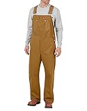Dickies Men's Bib Overall Brown Duck 38X30 [並行輸入品]