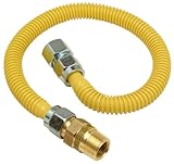 5/8" O.D. Gas Connector - 3/4" M.I.P. (1/2" F.I.P.) Safety+PLUS x 3/4" F.I.P.-3/ (並行輸入品)