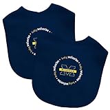 Baby Fanatic Team Color Bibs, University of Michigan, 2-Count by Baby Fanatic [並行輸入品]