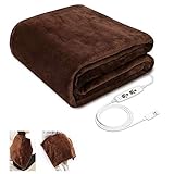 Tomameri ひざ掛け電気毛布 電気ブランケット 電気毛布 USBブランケット ひざ掛け 肩掛け 3段階温度調節 タイマー機能付き ヒーター付き (ブラウン, 幅45*長さ80cm) Tomameri ひざ掛け電気毛布 電気ブランケット 電気毛布 USBブランケット ひざ掛け 肩掛け 3段階温度調節 タイマー機能付き ヒーター付き (ブラウン, 幅45*長さ80cm)