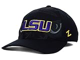 Louisiana State Tigers Zephyr NCAAブラックCovert Stretch Fitted Hatキャップ ブラック