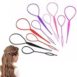 DELUXEFOX くるりんぱ スティック アレンジスティック (20個セット) オーディオファン ヘアアレンジスティック 多機能ヘアスティック お団子 髪造形 初心者 プロサロン 美容院 家庭用 業務用 大小のセット