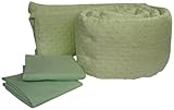 Baby Doll Bedding Heavenly Soft GrandmasMini Crib/ Port-a-Crib Package, Sage by BabyDoll Bedding