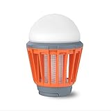 多機能LED電球屋外ポータブルモスキート昆虫駆除機飛ぶキャンプテントのUSB防水調光ランプ ( Color : Orange )
