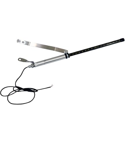 Amazon | オートバイ用 旗棒白 LED ブルー 発光 フラッグポール 900mm