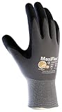 ATG 34-844/M MaxiFlex Endurance - Nylon, Micro-Foam Nitrile Grip Gloves - Black/Gray - Medium - 12 P