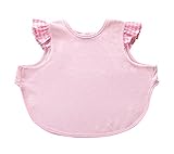 かわいい防水ベビービブブン竹ファブリックベビーフィーリングスモックピンク、6-36ヶ月