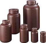 【セット品】 サンプラ PE広口遮光瓶 500ml 2912 (1箱100個入)