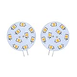 LE 2 Packs 1.5W G4 LED Bulbs, 20W Halogen Bulbs Equivalent, 12VAC/DC, 160lm, 120° Beam Angle, Warm W