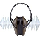 防音イヤーマフ 遮音21dB 耐摩素材 超弾力性 射撃用イヤーマフ 聴覚保護 超薄型 軽量 折りたたみ式 大人＆子供用 自閉症 聴覚過敏 イヤーマフ 仕事 勉強 などに適用(绿色)