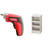 『電動ドライバー 充電式 RD110-R レッド』と『ラック スペースフィット 幅30×奥行29×高さ60cm オフホワイト S-SFR6030』のセット