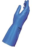 MAPA Optinit 472 Nitrile Glove, Chemical Resistant, 0.008 Thickness, 12 Length, Size 9, Blue (Bag of